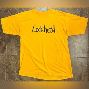 Vintage Velva Sheen Lockeed Martin Single Stitch T Shirt L USA